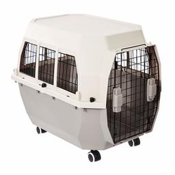 AmazonBasics Pet Carrier Kennel With Metal Wire Ventilation,28-Inch