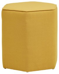Amazon Brand – Rivet Six-Sided Modern Ottoman, 19"W, Mustard