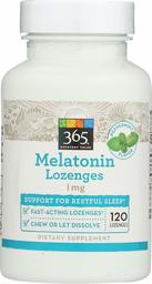 365 Everyday Value, Melatonin Lozenges 1mg, Peppermint Flavor, 120 ct