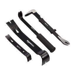 AmazonBasics Pry Bar/Nail Puller Set - 4-Piece