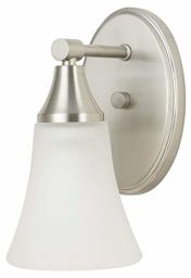 Amazon Brand – Ravenna Home Classic Wall Sconce Light, 9"H, Brushed Nickel