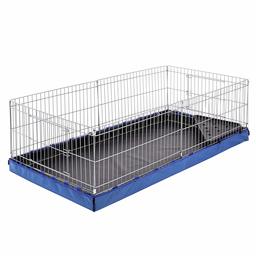AmazonBasics Canvas Bottom Pet Cage, Blue