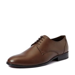 Amazon Brand - Symbol Men's Brown Formal Derby Shoes with Handmade Sole - 10 UK/India (44 EU)(AZ-KY-77B)