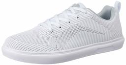 Amazon Brand - Symbol Men's White Textile Sneakers-8 UK (42 EU) (9 US) (SYM-ET-011A)