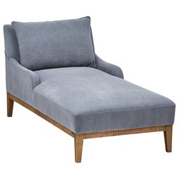 Amazon Brand – Stone & Beam Varon Modern Lounge Daybed Chaise, 34.2"W, Indigo