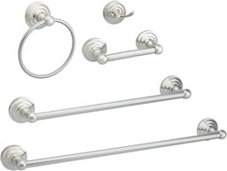 AmazonBasics Bathroom Accessories Set, AB-BR814-SN