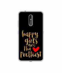 Amazon Brand - Solimo Designer Happy Girls are The Prettiest UV Printed Soft Back Case Mobile Cover for Nokia 3.2