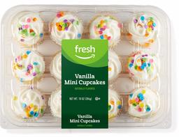 Fresh Brand – Vanilla Mini Cupcakes, 10 oz (12 ct)