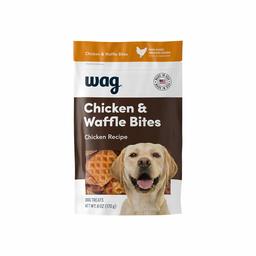 Amazon Brand - Wag Treats Chicken and Waffle Bites 6oz