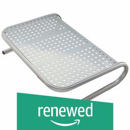 (Renewed) AmazonBasics Metal Monitor Stand - Silver