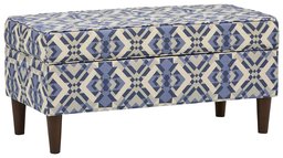 Amazon Brand – Rivet Martin Modern Storage Bench, 39"W, Scopic Blue