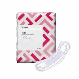 Amazon Brand - Solimo Incontinence/Bladder Control Pads for Women, Maximum Absorbency, Long Length, 39 count, 1 Pack