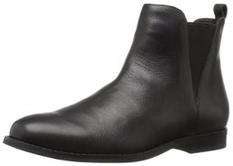 206 Collective Women's Ballard Chelsea Ankle Boot, Black/Black Leather, 9.5 B US