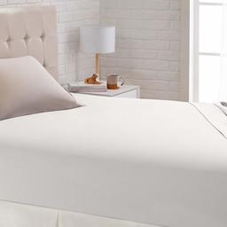 AmazonBasics Satin Fitted Sheet, Fitted sheet, 135 x 190 cm, Light grey