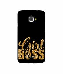 Amazon Brand - Solimo Designer Sparkle Girl Boss 3D Printed Hard Back Case Mobile Cover for InFocus M350