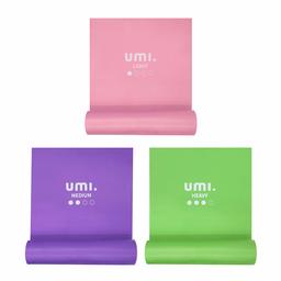 UMI. Essentials Fitness Bands - Elastic Exercise Stretch Bands - Non-Slip Resistance Bands for Gym / Sports / Yoga / Stretching - Muscle Exercises / Strength Training.