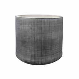 Amazon Brand – Rivet Rustic Textured Stoneware Indoor Planter Pot, 7.9"H, Dark Grey