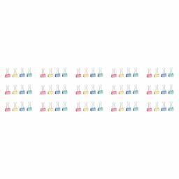 AmazonBasics Coloured Binder Clips, Pack of 60 (25 mm)