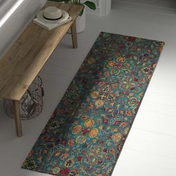 Amazon Brand – Stone & Beam Vinton Persian Runner Rug, 2' 3" x 7' 6", Rust Multi