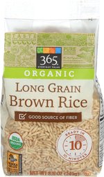 365 Everyday Value, Organic Long Grain Brown Rice, 8.8 Ounce