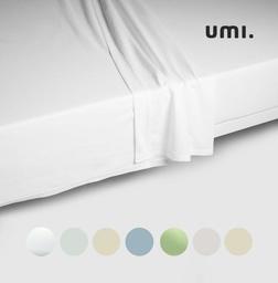 UMI 100% Cotton Plain Sateen Quality Flat Sheet