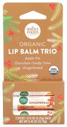 Whole Foods Market, Organic Lip Balm Trio, 3 ct