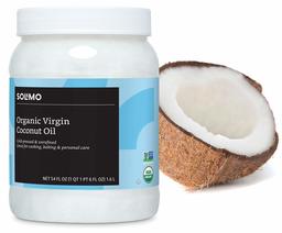 Amazon Brand - Solimo Organic Virgin Coconut Oil, Unrefined, 54 ounce