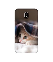 Amazon Brand - Solimo Designer Sleepy Kitten UV Printed Soft Back Case Mobile Cover for Samsung Galaxy J7 Pro