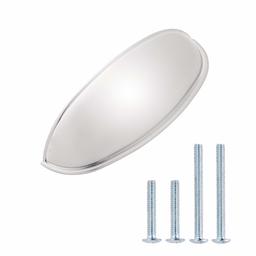 AmazonBasics Modern Bin Cup Drawer Pull, 4.13" Length (3" Hole Center), Satin Nickel, 10-Pack
