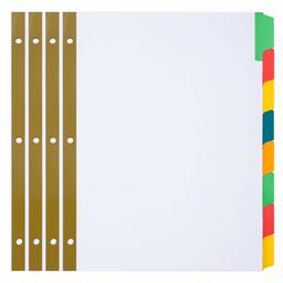 AmazonBasics Paper Binder Dividers, Writeable 8-Tab, 4/Pack (Renewed)