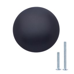 AmazonBasics - Round Drawer Knob, Furniture Handle, Diameter: 2.99 cm, AB100-FB-10