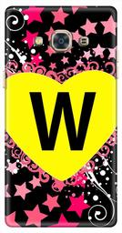 Amazon Brand - Solimo Designer Heart Pattern Alphabet-W 3D Printed Hard Back Case Mobile Cover for Samsung Galaxy J3 Pro