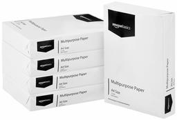 AmazonBasics 75 GSM A4 Multi-purpose Eco-Friendly Copier Paper Box (5 Reams, 2500 sheets)