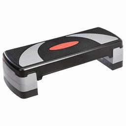 Amazonbasics Adjustable Exercise Step with Risers - 32" (Renewed)
