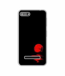 Amazon Brand - Solimo Designer Red Moon UV Printed Soft Back Case Mobile Cover for Comio C1