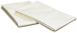 Pike Street 1000-Thread Count Luxury Single-Ply Sateen King Pillowcase, Set of 2, Ivory