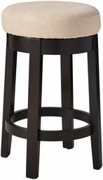 Amazon Brand – Ravenna Home Backless Counter-Height Kitchen Bar Stool with Swivel Seat, 26"H, Hemp