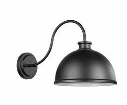 Amazon Brand – Stone & Beam Contemporary Outdoor Wall Sconce, 11.62"H, Matte Black