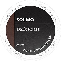 Amazon Brand - 100 Ct. Solimo Dark Roast Coffee Pods, Compatible with Keurig 2.0 K-Cup Brewers