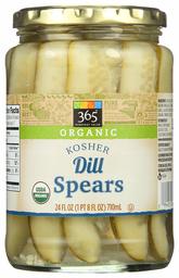 365 Everyday Value, Organic Dill Spears, 24 fl oz