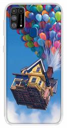 Amazon Brand - Solimo Designer Multicolor Disney Balloons Printed Soft Back Case Mobile Cover for Samsung Galaxy M31