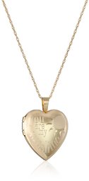 14k Gold-Filled Heart"You Are My Sunshine" Locket Necklace, 18"