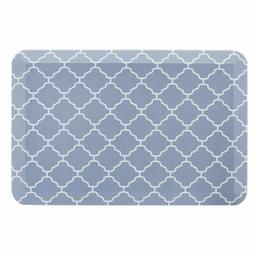 Amazon Basics Anti-Fatigue Standing Comfort Mat for Home Kitchen and Office - 20" x 30", Blue Pattern