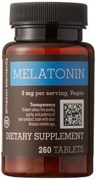 Amazon Elements Melatonin 3mg, 260 Tablets