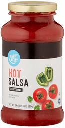 Amazon Brand - Happy Belly Traditional Hot Salsa, 24oz (Previously Solimo)