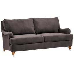 Amazon Brand – Stone & Beam Brandeberry Farmhouse Charles of London Sofa, 81"W, Dark Grey