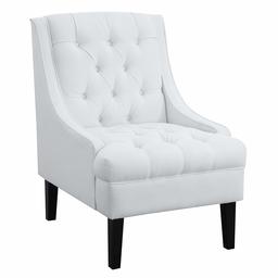 Amazon Brand – Ravenna Home Jase Slope Tufted Accent Chair, 29.9"W, Cream