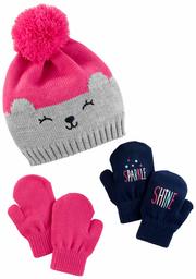 Simple Joys by Carter's Baby Girls' Hat and Mitten Set