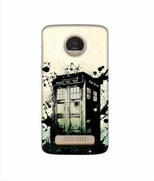 Amazon Brand - Solimo Designer Police Booth 3D Printed Hard Back Case Mobile Cover for Motorola Moto Z Play