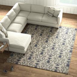 Amazon Brand – Stone & Beam Contemporary Ikat Inspired Wool Area Rug, 8' x 10' 6", Silver